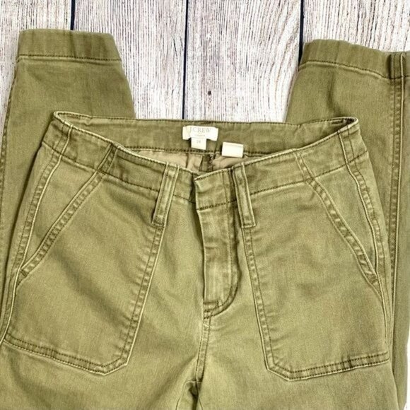 J.Crew Factory Green Stretch Skinny Jeans Size 24 - Picture 4 of 8